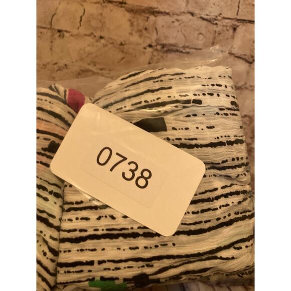 Multiples Artsy Top Womens Medium Colorful Retro Stripes Asymmetric Hem Zip Up - Picture 11 of 13